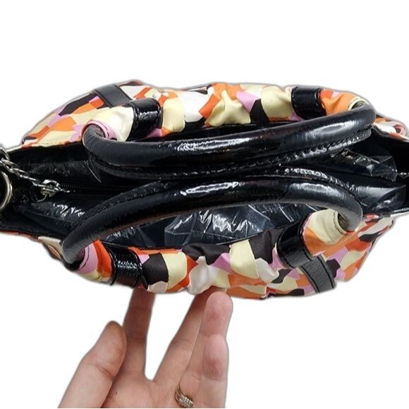 Relic by Fossil Multicolored Geometric Print Shoulder Crossbody Bag 14"X9"X4" - Picture 5 of 12